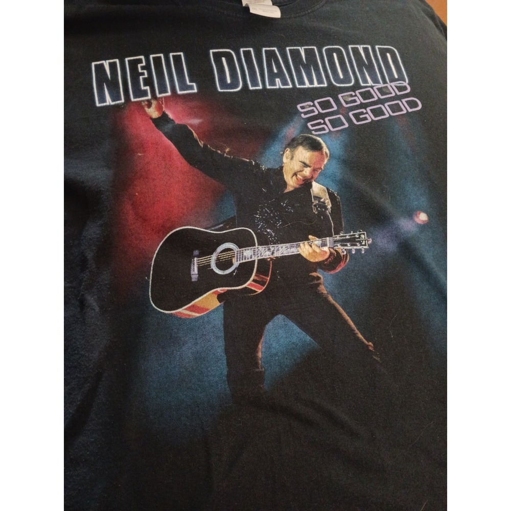 Neil Diamond 2012 World Tour Black Shirt 2XL